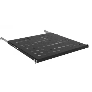 IT-BUDGET 19 inch Geräteboden 0,5U Höhe 350mm Tiefe 80kg Traglast Schwarz 12WZ82648002350161