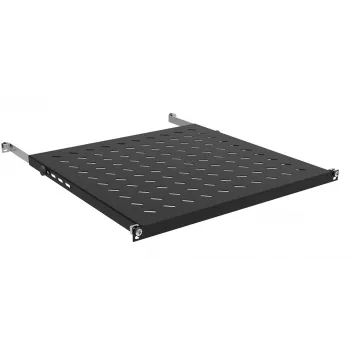IT-BUDGET 19 inch Geräteboden 0,5U Höhe 550mm Tiefe 80kg Traglast Schwarz 12WZ82648004550161