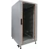 IT-BUDGET 19 inch Netzwerkschrank SRK - 22U - 600x800 mm - Glas-/Massivtür - Flatpack - Lichtgrau 90ITB19SRK2268GGN