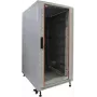 IT-BUDGET 19 inch Netzwerkschrank SRK - 22U - 600x800 mm - Glas-/Massivtür - Flatpack - Lichtgrau 90ITB19SRK2268GGN