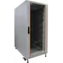 IT-BUDGET 19 inch Serverschrank SRK - 27U - 600x1000 mm - Glas-/Stahltür - Flatpack - Lichtgrau 90ITB19SRK27610GGN