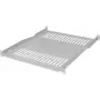 IT-BUDGET 19 inch Festes Rack-Regal / Geräteablage, 80 kg Traglast, 450 mm Tiefe, Tiefenvariable Montage, Hellgrau 90ITB19FBX450G