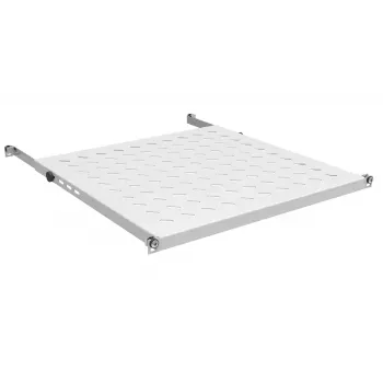 IT-BUDGET 19 inch Festboden für Serverschränke, 0,5U, 950 mm Tiefe, 80 kg Traglast, Hellgrau 12WZ82648008011