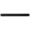 IT-BUDGET 19 inch Rack-Blindplatte 1U - Stahlblech, schwarz pulverbeschichtet (90ITBBP1HEMS)
