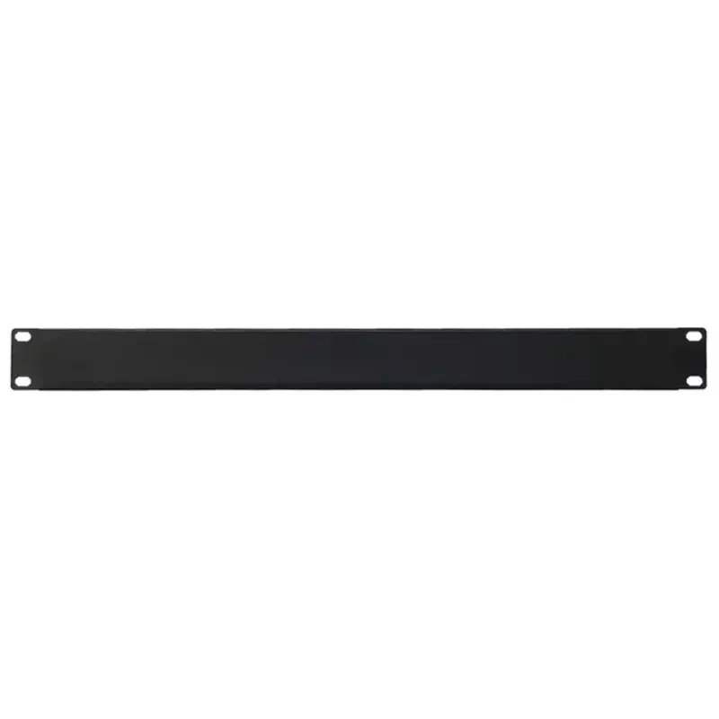 IT-BUDGET 19 inch Rack-Blindplatte 1U - Stahlblech, schwarz pulverbeschichtet (90ITBBP1HEMS)