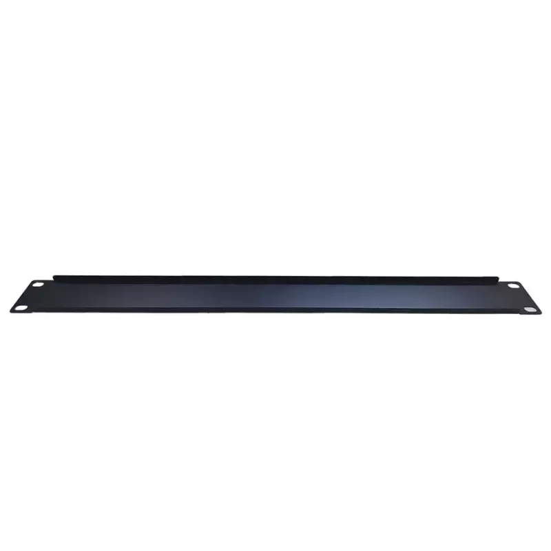 IT-BUDGET 19 inch Rack-Blindplatte 1U - Stahlblech, schwarz pulverbeschichtet (90ITBBP1HEMS)