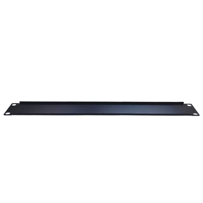 IT-BUDGET 19 inch Rack-Blindplatte 1U - Stahlblech, schwarz pulverbeschichtet (90ITBBP1HEMS)