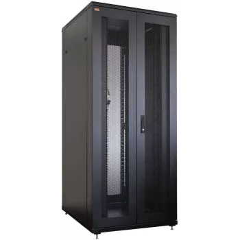 IT-BUDGET 19 inch Server-Rack SRK - 42U - 800x1000 mm - Perforierte Doppeltüren vorne und hinten - Kabelkanäle - Montiert - Schwarz 99ITB19SRK42810DTSNM