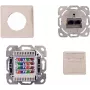 IT-BUDGET Cat.6A geschirmte Unterputz-Netzwerkdose, 2 x RJ45, Reinweiß, PoE+ 90ITBDDRW