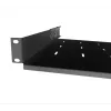 IT-BUDGET 19 inch Rack-Einlegeboden / Geräteablage - Traglast 40 kg - Tiefe 550 mm - Tiefenvariable Montage - Schwarz (90ITB19FB550S)