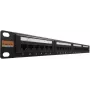IT-BUDGET 19 inch Patch Panel - 24 Port - Cat.6 - 250MHz - Unshielded - 1U - Schwarz (90ITBPP6US)