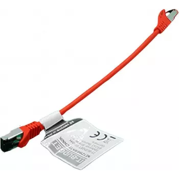 IT-BUDGET Full Copper Premium Patchkabel - Flex AWG 26 - Cat.8.1 - 2000 MHz - Halogenfrei - PoE+ - 40 Gbit - Rot - 0,5 m 90ITBFLEX81PK050R