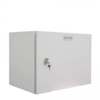 IT-BUDGET 19 inch Wandmontage-Netzwerkschrank Easy, 9U, 600x400mm, Stahltür, Hellgrau 90RR19CWV964MG