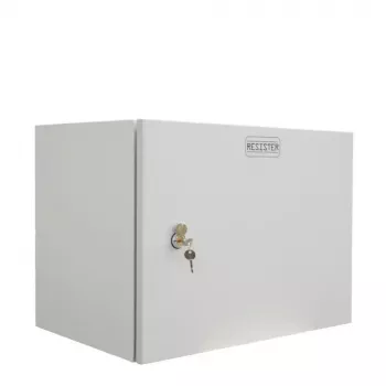 IT-BUDGET 19 inch Wandmontage-Netzwerkschrank Easy, 9U, 600x400mm, Stahltür, Hellgrau 90RR19CWV964MG
