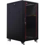 IT-BUDGET 19 inch Server Rack SRK - 27U - 800x1000 mm - Glas-/Stahltür - Kabelkanäle - Montiert - Schwarz 99ITB19SRK27810GSNM
