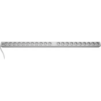 Liebernetz 21-fach vertikale Rack-PDU mit Schuko-Steckdosen, 16A, Hellgrau 90LNSDL21S