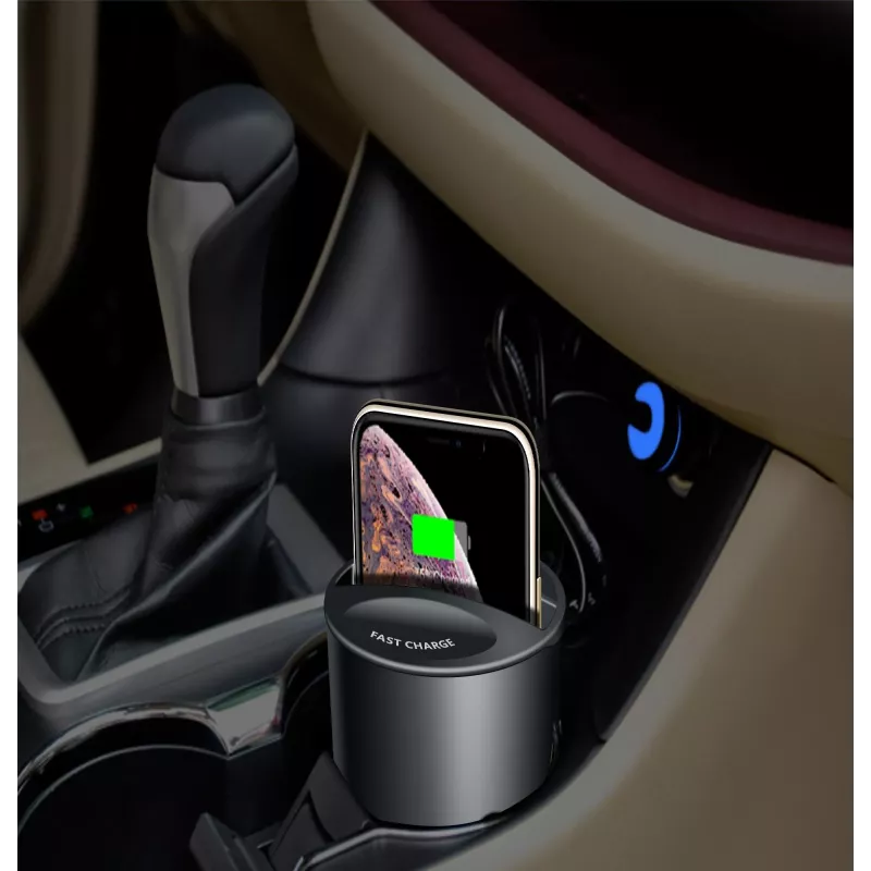 CYOO Cup Wireless Charger 15W Qi Auto-Ladestation Schwarz CY122326