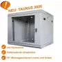 IT-BUDGET TAUNUS 19-Zoll-Netzwerkschrank 12U 600mm Tiefe Lichtgrau 90ITB19126GG