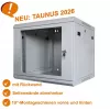IT-BUDGET TAUNUS 19-Zoll-Netzwerkschrank 12U 600mm Tiefe Lichtgrau 90ITB19126GG