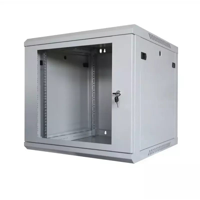 IT-BUDGET TAUNUS 19-Zoll-Netzwerkschrank 12U 600mm Tiefe Lichtgrau 90ITB19126GG