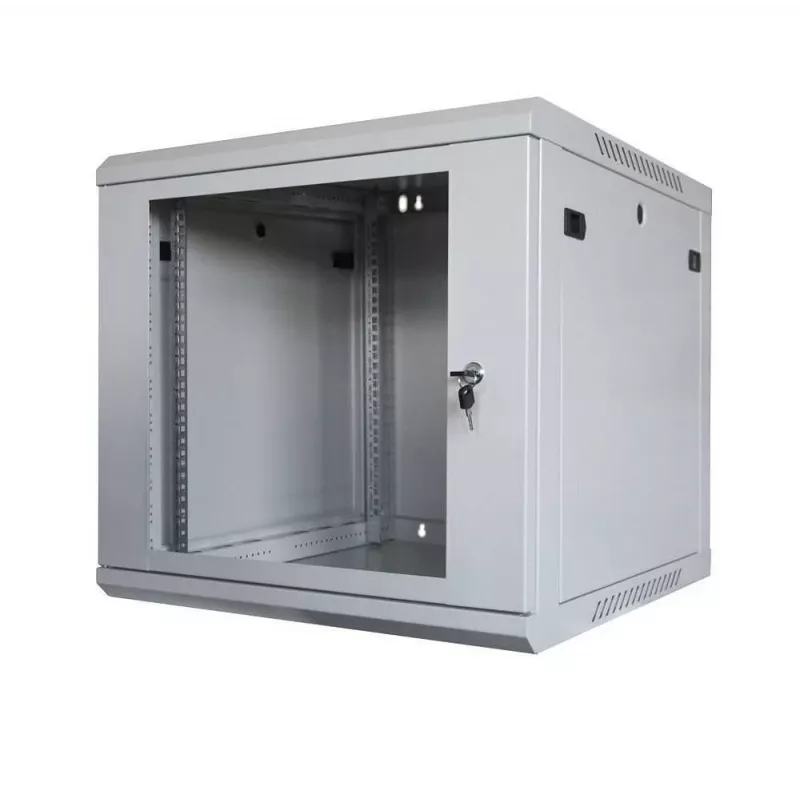 IT-BUDGET TAUNUS 19-Zoll-Netzwerkschrank 12U 600mm Tiefe Lichtgrau 90ITB19126GG
