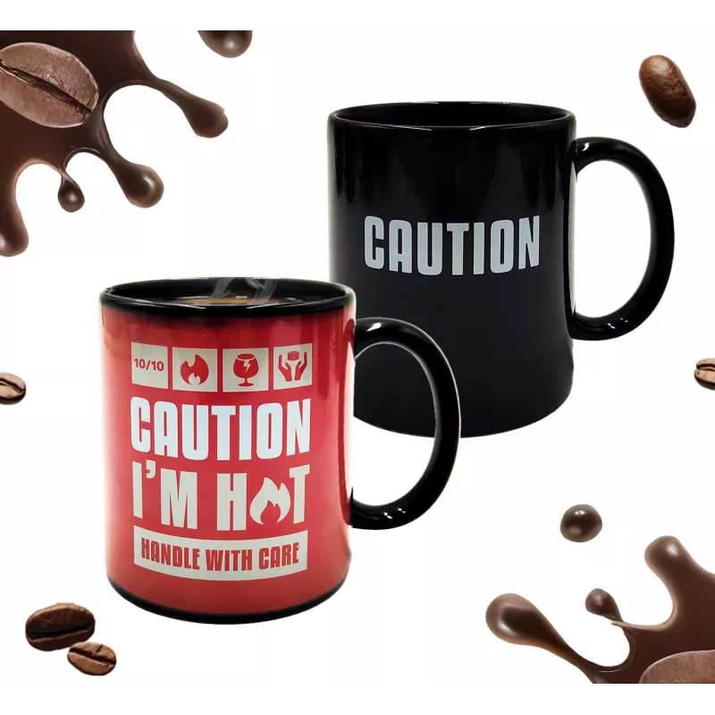 Mad Monkey Caution I am Hot farbwechselnde Tasse 2000152