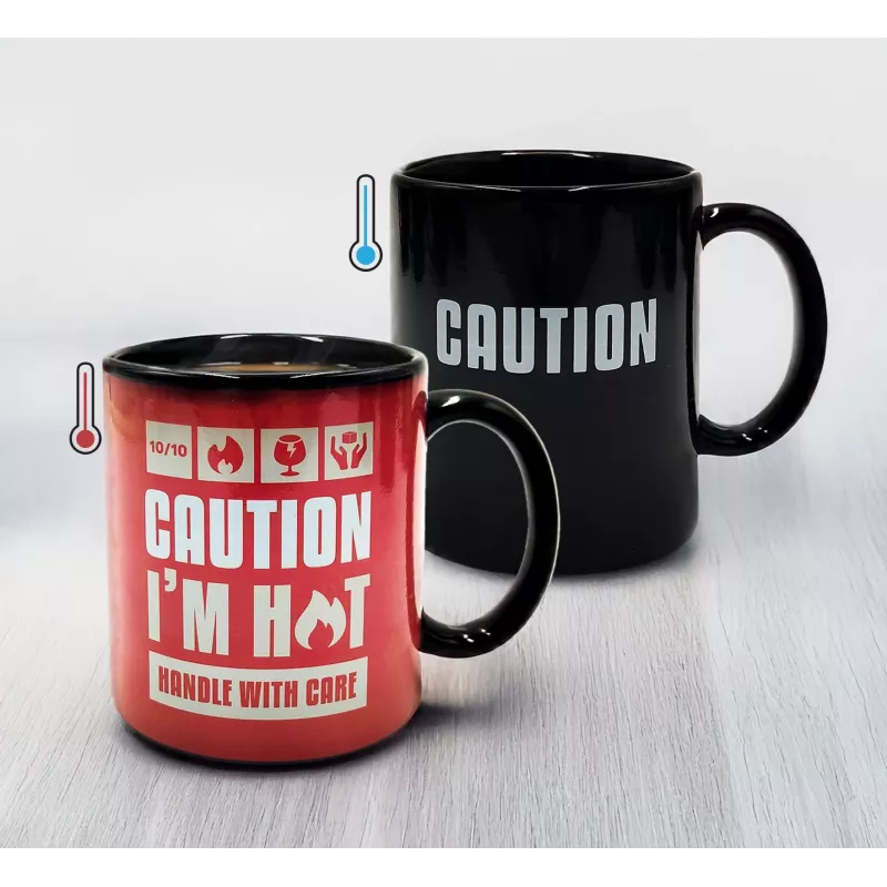 Mad Monkey Caution I am Hot farbwechselnde Tasse 2000152