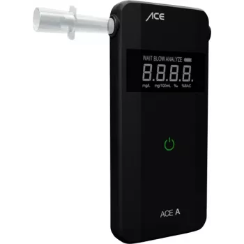 ACE OF SWEDEN ACE A Alkoholtester Schwarz 0,00 bis 4,00 ‰ Alarm, Display, Countdown-Funktion 107059