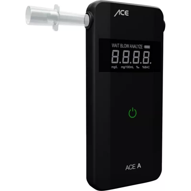 ACE OF SWEDEN ACE A Alkoholtester Schwarz 0,00 bis 4,00 ‰ Alarm, Display, Countdown-Funktion 107059