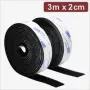 Quadrios 24CA320 Selbstklebendes Klettband, 3 m x 2 cm, Schwarz