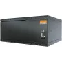 IT-BUDGET TAUNUS 19-Zoll-Wandgehäuse 4U, 450 mm tief, abschließbare Stahltür, Schwarz 90ITB19445MS