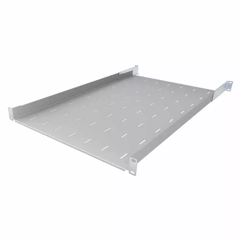 IT-BUDGET 19 inch Festes Rackregal Hellgrau 750 mm Tiefe 40 kg 90ITB19FB750G