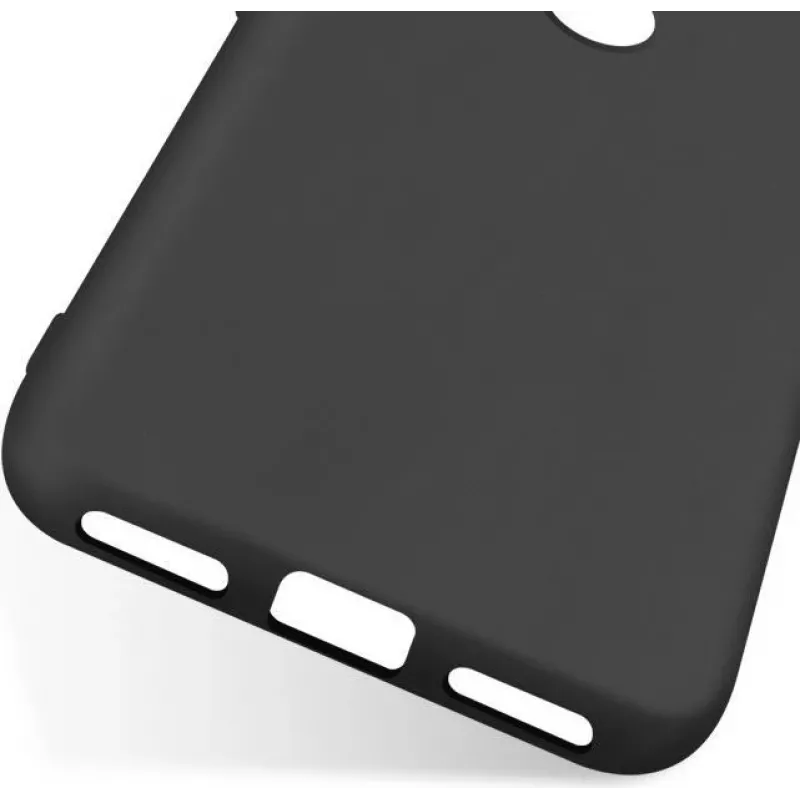 CYOO Premium Flüssigsilikon Hard Cover Hülle für Huawei P20 Lite – Schwarz