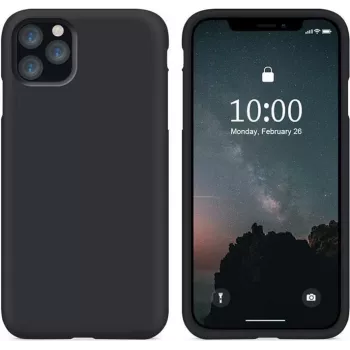 CYOO Premium Liquid Silicone Hülle für Apple iPhone 12 mini 5,4 Zoll – Schwarz – Hard CY121872