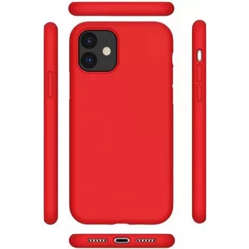 CYOO Premium Flüssigsilikon-Hülle für iPhone 12 Pro Max 6,7 Zoll – Rot (CY121880)