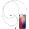 CYOO Halsketten-Hülle mit Umhängeband für iPhone 12/12 Pro 6,1 inch – Weißes Silikon CY122106