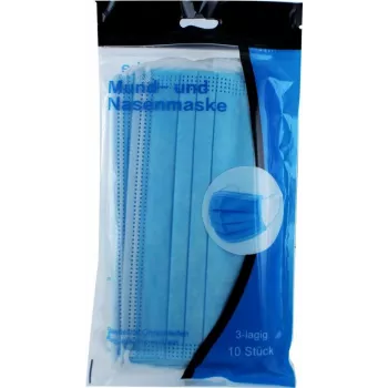 CYOO CY122187 Einweg-Gesichtsmaske 3-lagig Blau 10er-Pack