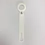 CYOO Apple AirTag Silikon Schutzhülle mit Schlüsselanhänger - Weiß (CY122409)