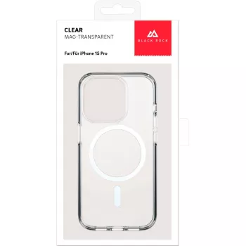 Black Rock Cover Mag Clear Hülle für Apple iPhone 15 Pro, Transparent (00221270)