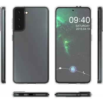CYOO Ultra Slim Silikon Hülle für Samsung Galaxy S21 (SM-G991F) - Transparent CY122243