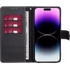 CYOO Premium BookCase Wallet Hülle für iPhone 14 Pro, Schwarz CY122793