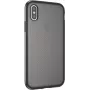 CYOO Dot Back Silikonhülle für Apple iPhone XS Max - Transparent/Schwarz