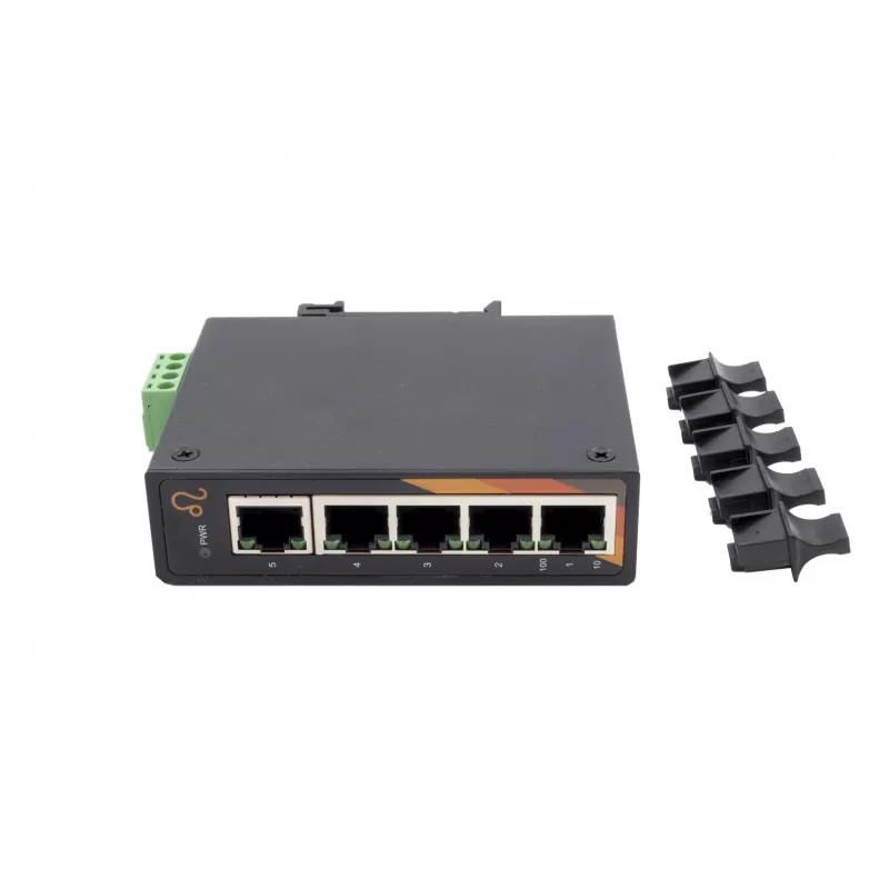 EXSYS EX-6220 5-Port Gigabit Ethernet Switch, unmanaged, 10/100/1000 Mbps, Metallgehäuse