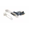 EXSYS EX-46022 PCIe 2S Serial RS-232 Karte, Oktopus-Kabel (EXAR Chipsatz)