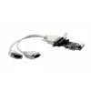 EXSYS EX-46022 PCIe 2S Serial RS-232 Karte, Oktopus-Kabel (EXAR Chipsatz)