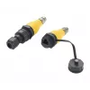 EXSYS EX-49524 Industrieller M12 D-Code 4-Pin Stecker auf RJ45 Buchse Adapter, IP67, Fast Ethernet