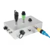 EXSYS EX-49524 Industrieller M12 D-Code 4-Pin Stecker auf RJ45 Buchse Adapter, IP67, Fast Ethernet