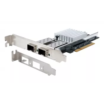 EXSYS Dual 10 Gigabit SFP+ Netzwerkcontroller PCIe x8, Intel 82599ES Chipsatz EX-60232