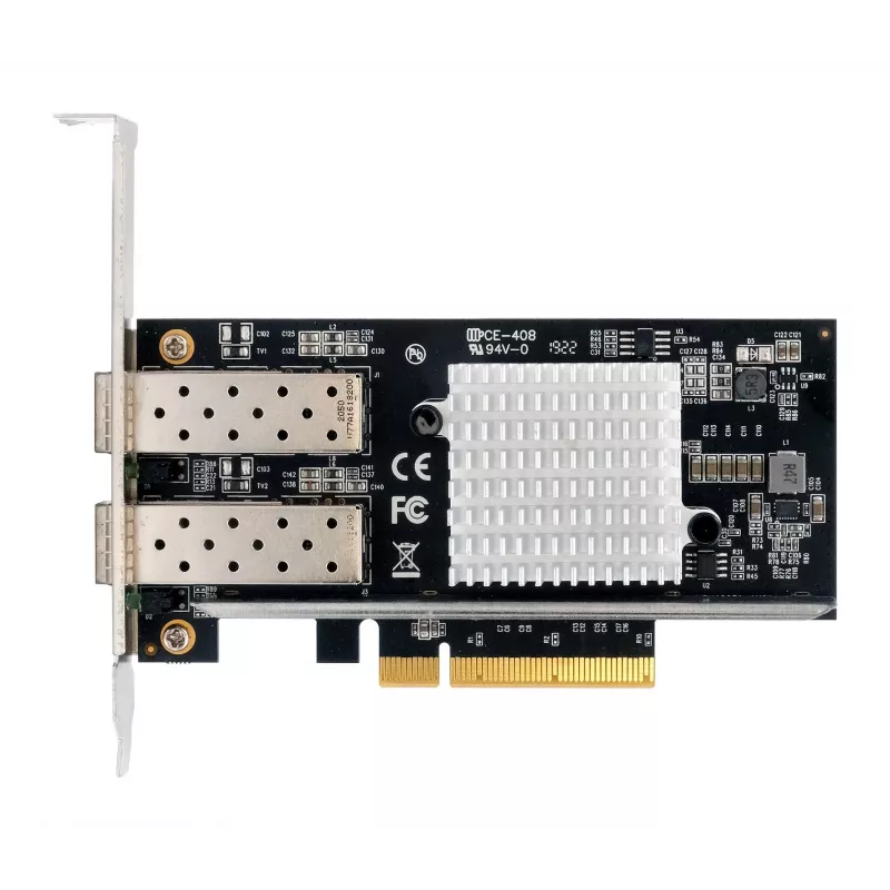 EXSYS Dual 10 Gigabit SFP+ Netzwerkcontroller PCIe x8, Intel 82599ES Chipsatz EX-60232