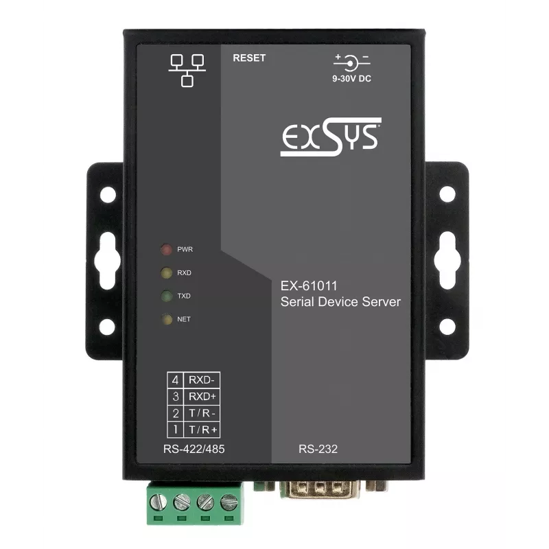 EXSYS EX-61011 Serieller Geräteserver RS-232/422/485 zu Ethernet